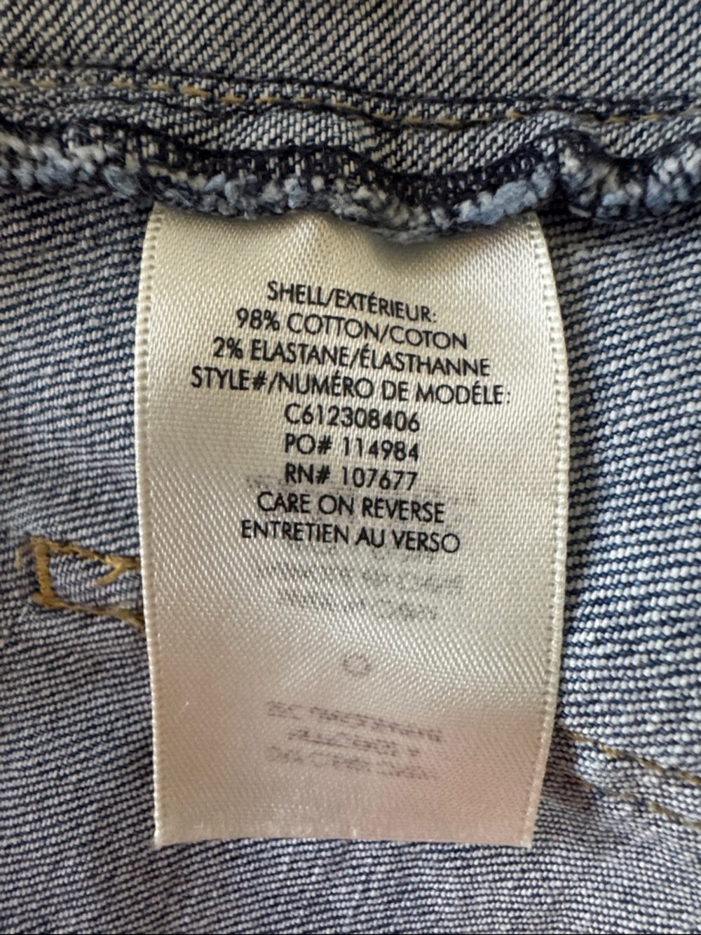 Alice + Olivia Coletta Denim Mini Skirt Splatter Paint Size 28 - Picture 14 of 15